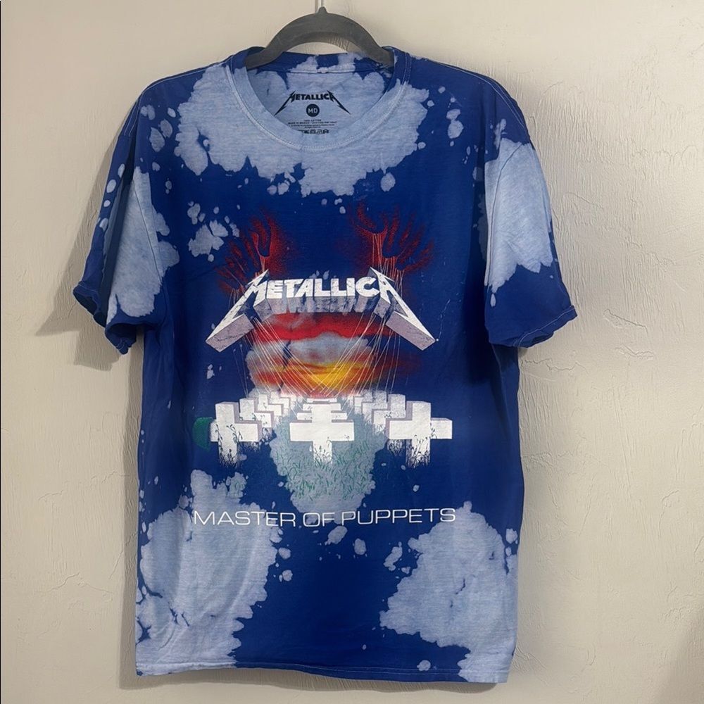 NWOT Metallica Master of Puppets Tie Dye Tshirt
